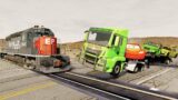 Big & Small Choo-Choo McQueen Boy, King Dinoco vs Pixar Car, vs DOWN OF DEATH – BeamNG.Drive #055