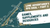 2023 Solo RPG Book Haul – Part 2