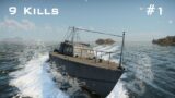 9 Kills in 1st battle – Coastal fleet –  War Thunder Gameplay  (Naval Arcade)