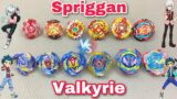 All Valkyrie Vs All Spriggan Beyblade Fight | Shu Vs Valt