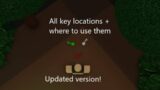 All key location and where to use them in Infectious Smile | Roblox