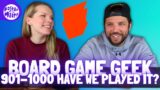 BGG Have We Played It? 901-1000 | Board Game Geek Top 1000 Games