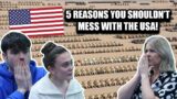 BRITISH FAMILY REACTS! 5 Reasons You Shouldn't Mess With The USA!