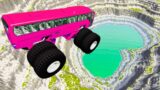 BeamNG drive – Leap Of Death Car Jumps & Falls Into Red water. #beamngdrive  #youtubegamer