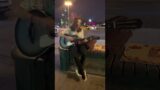 Beautiful Slavic street musician in City #shorts
