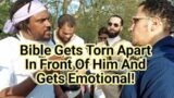 Bible Gets Torn Apart In Front Of Him And Gets Emotional! Shamsi and Visitor Speakers Corner Sam Da