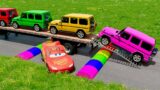 Big & Small Choo-Choo McQueen Boy, King Dinoco vs Pixar Car, vs DOWN OF DEATH -BeamNG.Drive #12
