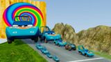 Big & Small King Dinoco vs DOWN OF DEATH in BeamNG.drive – which is best?