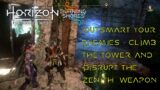 Burning Shores Walthrough – Go to the Tower and Find a Way to Climb Up to Disrupt the Zenith Weapon