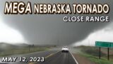 CLOSE RANGE MEGA TORNADO in NEBRASKA (May 12, 2023)