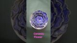 Ceramic Flowers #ceramics #studio #pottery #potteryart #youtuber #terracotta