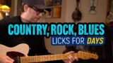Country, Rock, Blues Licks for Days – This Guitar Lesson is full of licks to steal! – EP515
