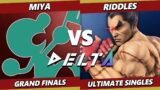 Delta 4 GRAND FINALS – Miya (Game & Watch) Vs. Riddles (Kazuya) Smash Ultimate – SSBU