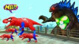 Dinosaur Spiderman T-rex Evolution Rescue Animals From Godzilla – Dinosaurs Jurassic Park Film