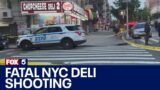 Drive-by shooting: Innocent bystander fatally shot outside NYC deli