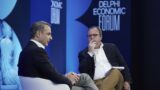 Fireside chat between PM Kyriakos Mitsotakis and Peter Spiegel at the Delphi Economic Forum