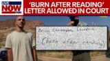 Gabby Petito case: 'Burn after reading' letter will be allowed in court | LiveNOW from FOX