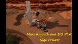 Giga Printer Mars Base 1- BIO PLA and Mars Regolith Printed Starship blastwal