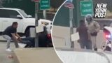 Good Samaritans rescue California Highway Patrol officer from brutal beatdown | New York Post