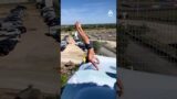 Guy Slides on Water Slide While Doing Handstand | People Are Awesome #shorts