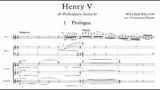 HENRY V: A Shakespeare Scenario by William Walton (Audio + Sheet Music)