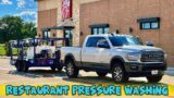 How To Pressure Wash A Restaurant | Full Job