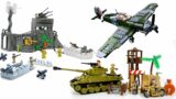 How to Build Amazing Lego WW2 Military Sets – Sluban D-Day, tank Sherman, Hawker Hurricane
