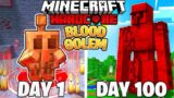 I Survived 100 DAYS as a BLOOD GOLEM in Minecraft Hardcore World… (Hindi) || AB