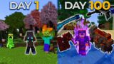 I Survived 100 Days In HARDCORE Better Minecraft……. Here's How I Did It…..