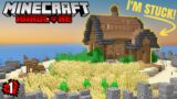 I Tried Minecraft HARDCORE, But On A SURVIVAL ISLAND [EPISODE 1]