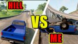 I tried going down a DEATH hill in BeamNG! | beamNG Drive