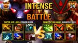 INTENSE HARD CARRY BATTLE | Super Hit Like A Truck Ursa Vs. Sonic Speed Hunt Bloodseeker DotA 2