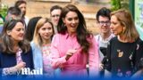 Kate Middleton stuns in her mother's pink dress at Chelsea Flower Show