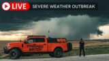 LIVE TEXAS STORM CHASE // Tornadoes + Monster Hail