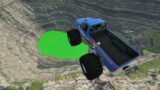 Leap of Death Car Jumps & Falls into Green Slime Pit #293 | BeamNG drive