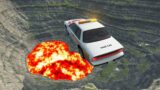 Leap of Death Car Jumps & Falls into Lava #295 | BeamNG drive
