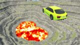 Leap of Death Cars Jumps & Falls into Lava #153 | BeamNG drive