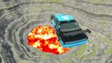 Leap of Death Cars Jumps & Falls into Lava #154 | BeamNG drive
