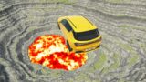 Leap of Death Cars Jumps & Falls into Lava #155 | BeamNG drive