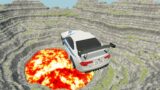 Leap of Death Cars Jumps & Falls into Lava #156 | BeamNG drive