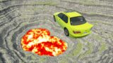 Leap of Death Cars Jumps & Falls into Lava #158 | BeamNG drive