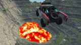 Leap of Death Cars Jumps & Falls into Lava #287 | BeamNG drive