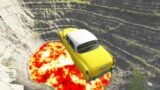 Leap of Death Cars Jumps & Falls into Lava #318 | BeamNG drive