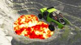 Leap of Death Cars Jumps & Falls into Lava #319 | BeamNG drive