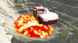 Leap of Death Cars Jumps & Falls into Lava #320 | BeamNG drive
