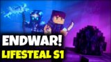 MINECRAFT LIVE | THE END OF SEASON 1 | END WAR IN SKY NETWORK LIFESTEAL #minecraft