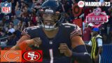 Madden 23 Justin Fields & Darnell Wright Bears vs 49ers (Madden 24 Updated Rosters) PS5 4k Game Play