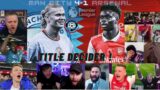 Manchester City vs Arsenal Premier League Title Decider ! – Best Compilation Live Reactions