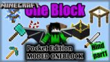 Minecraft moded oneblock in pocket edition//Oneblock series Rocky Gaming official channel RgtOffical