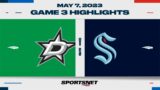 NHL Game 3 Highlights | Stars vs. Kraken – May 7, 2023